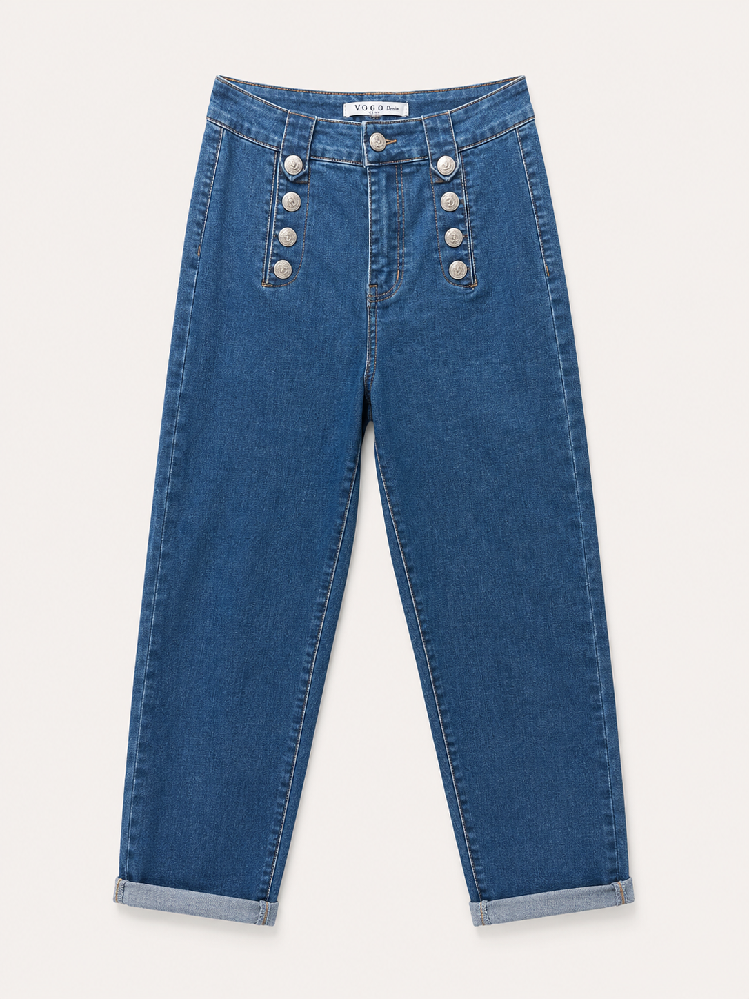 Jean Mom Fit – Boutons Frontaux