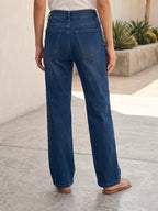 Jean Wide Leg – Détails Perles sur la Longueur