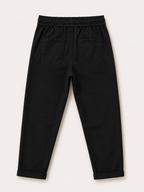 Pantalon Mom Fit – Ceinture Elastiquée & Cordons – Noir