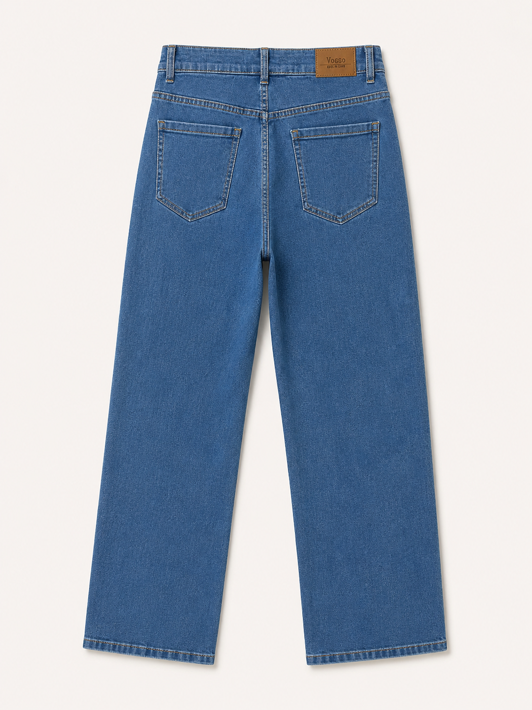 Jean Wide Leg – Fermetures Boutons Argentés