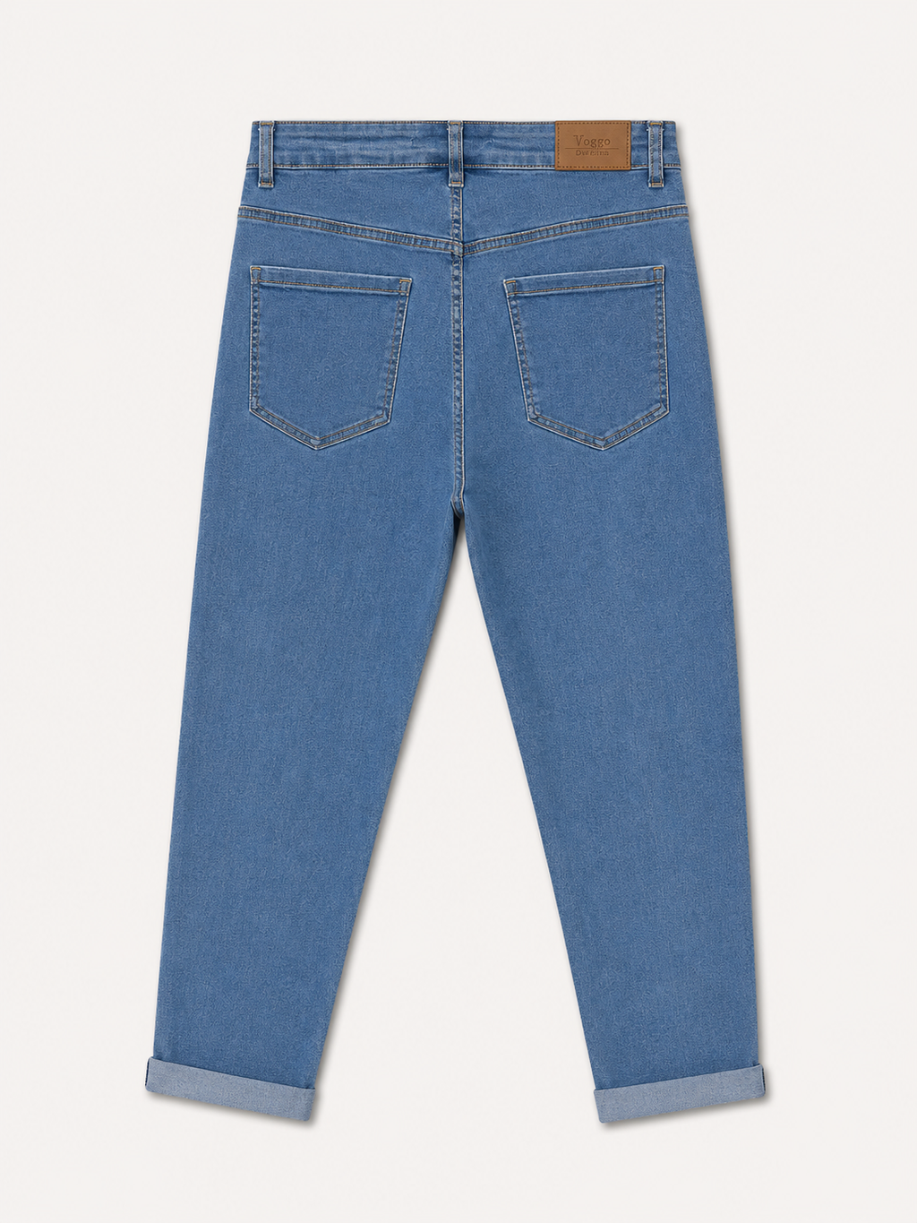 Jean Mom Fit – 5 Boutons Élégants