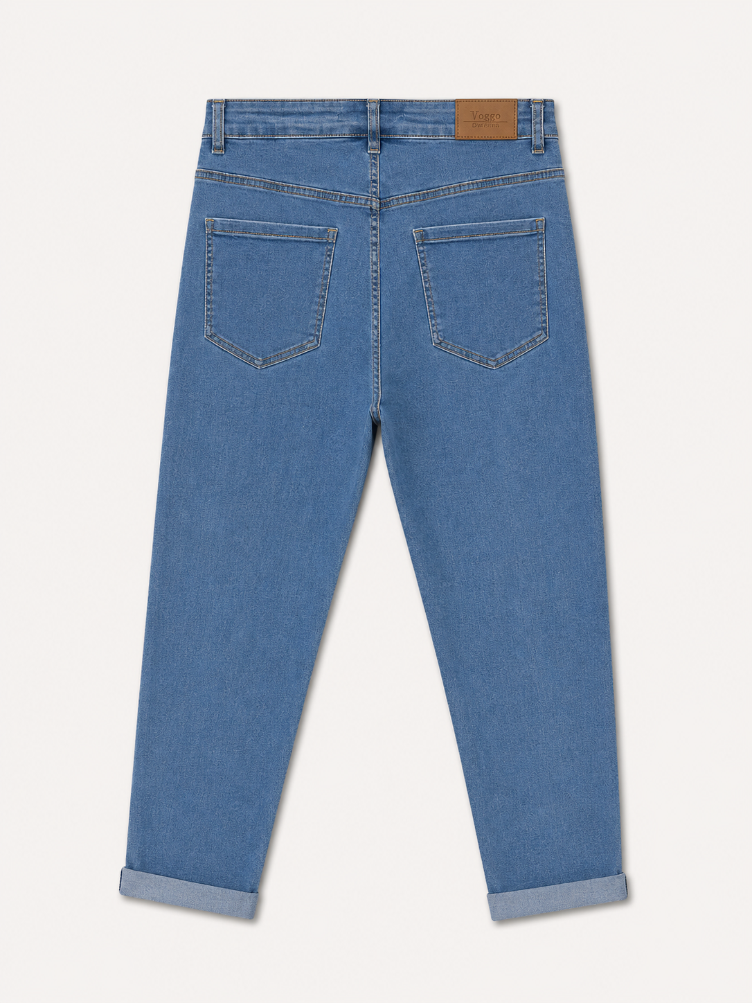 Jean Mom Fit – 5 Boutons Élégants