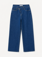 Jean Wide Leg – Bouton Décalé