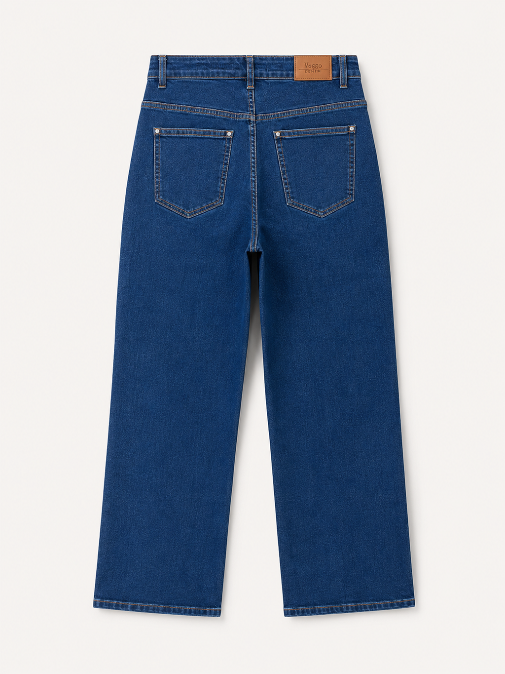 Jean Wide Leg – Bouton Décalé