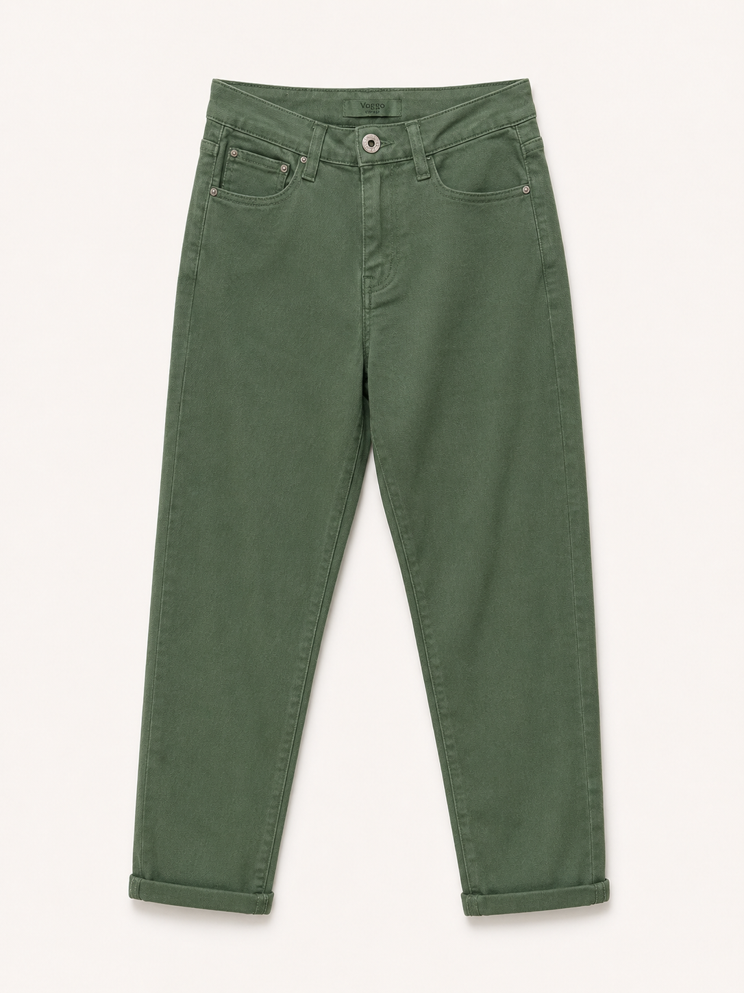Jean Mom Fit – Vert