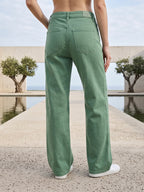 Jean Wide Leg – Vert Tendance