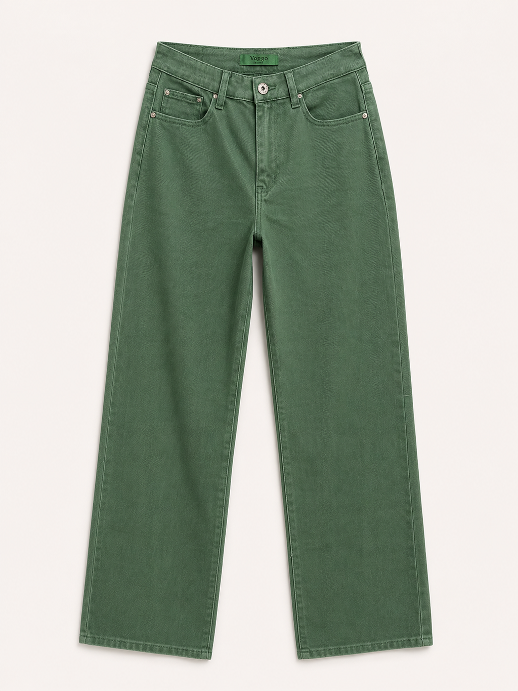 Jean Wide Leg – Vert Tendance