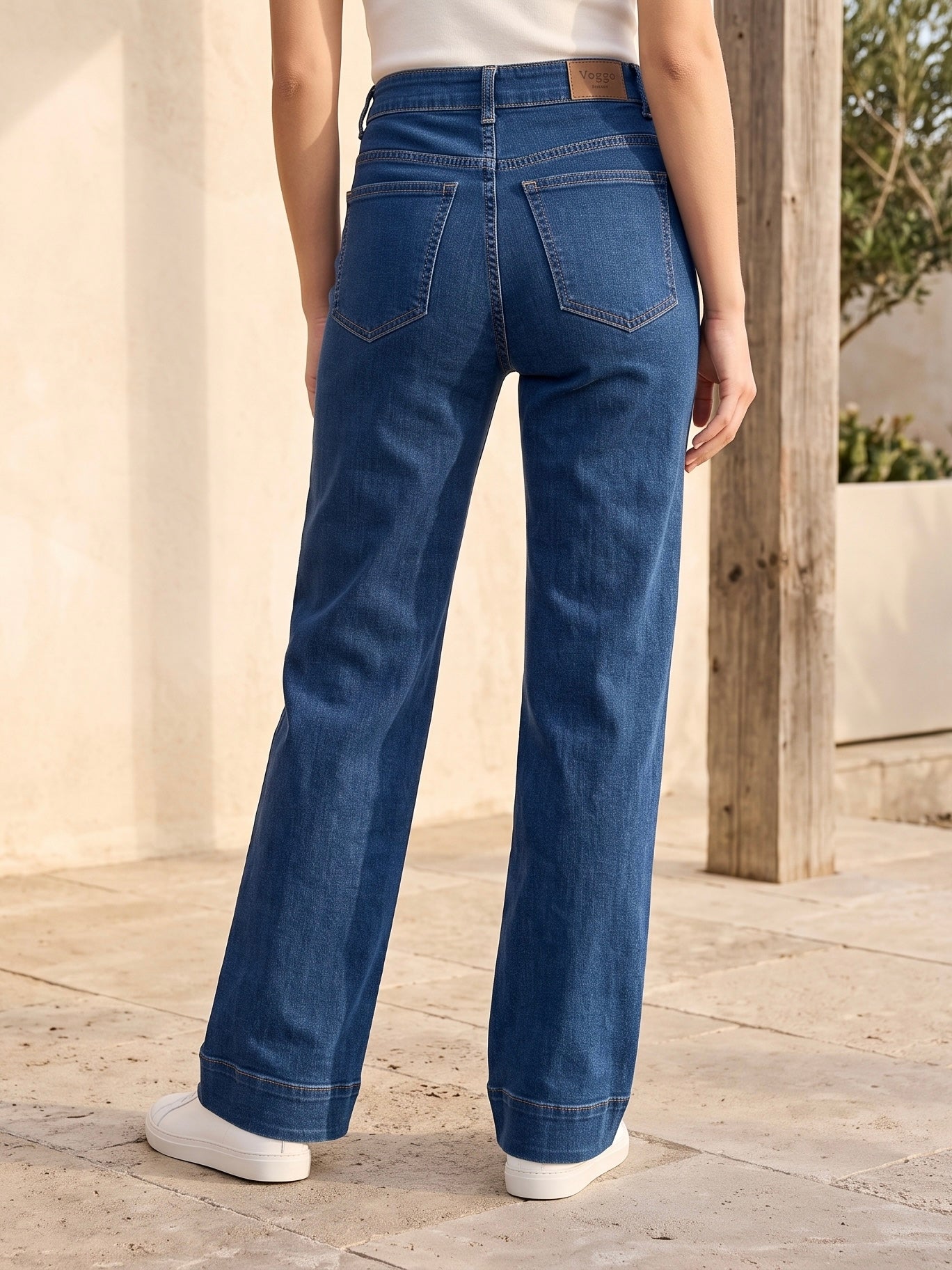 Jean Wide Leg – Bleu Foncé