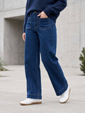 Jean Wide Leg – Poches Plaquées