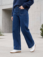 Jean Wide Leg – Poches Plaquées