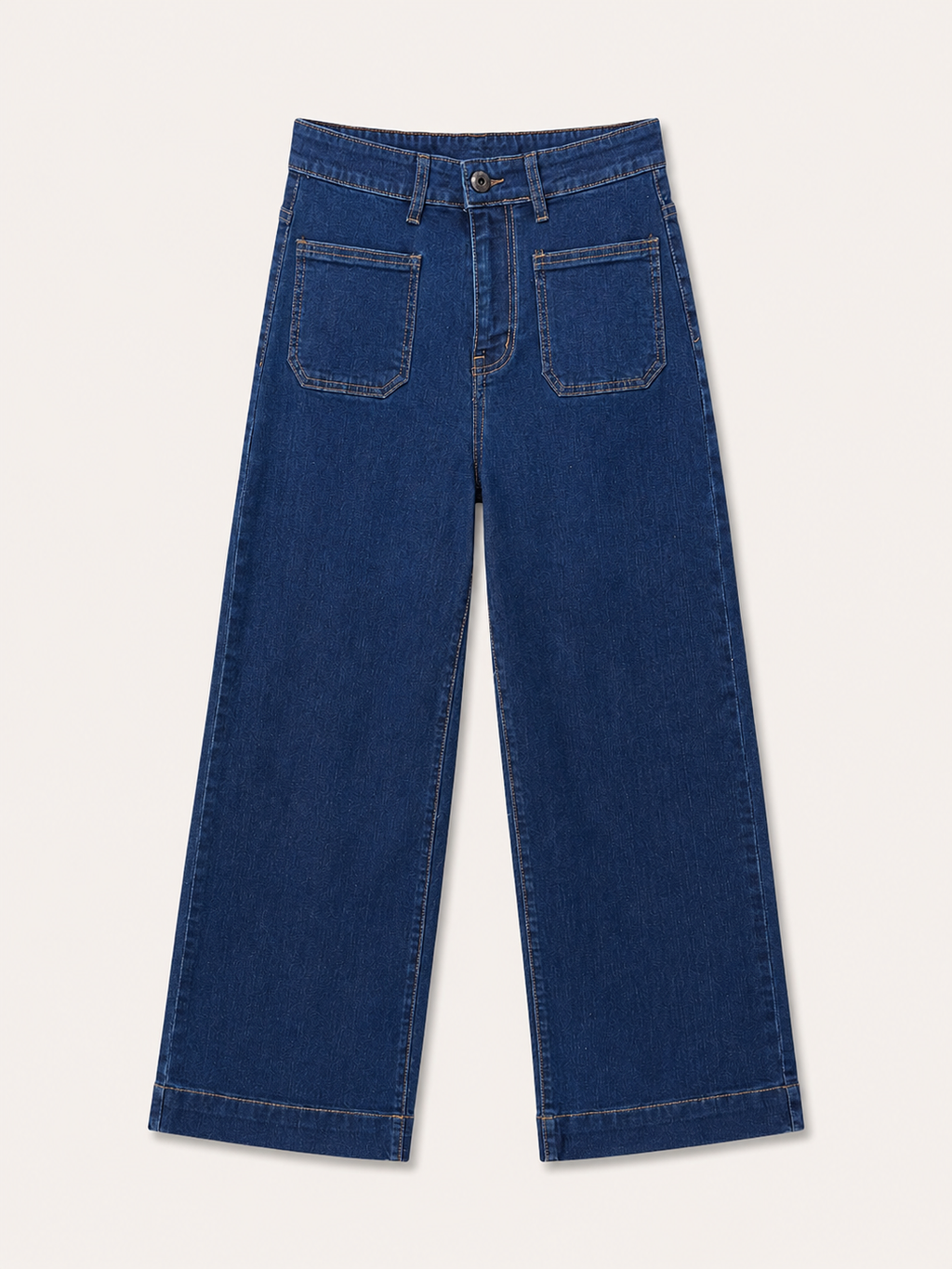 Jean Wide Leg – Poches Plaquées