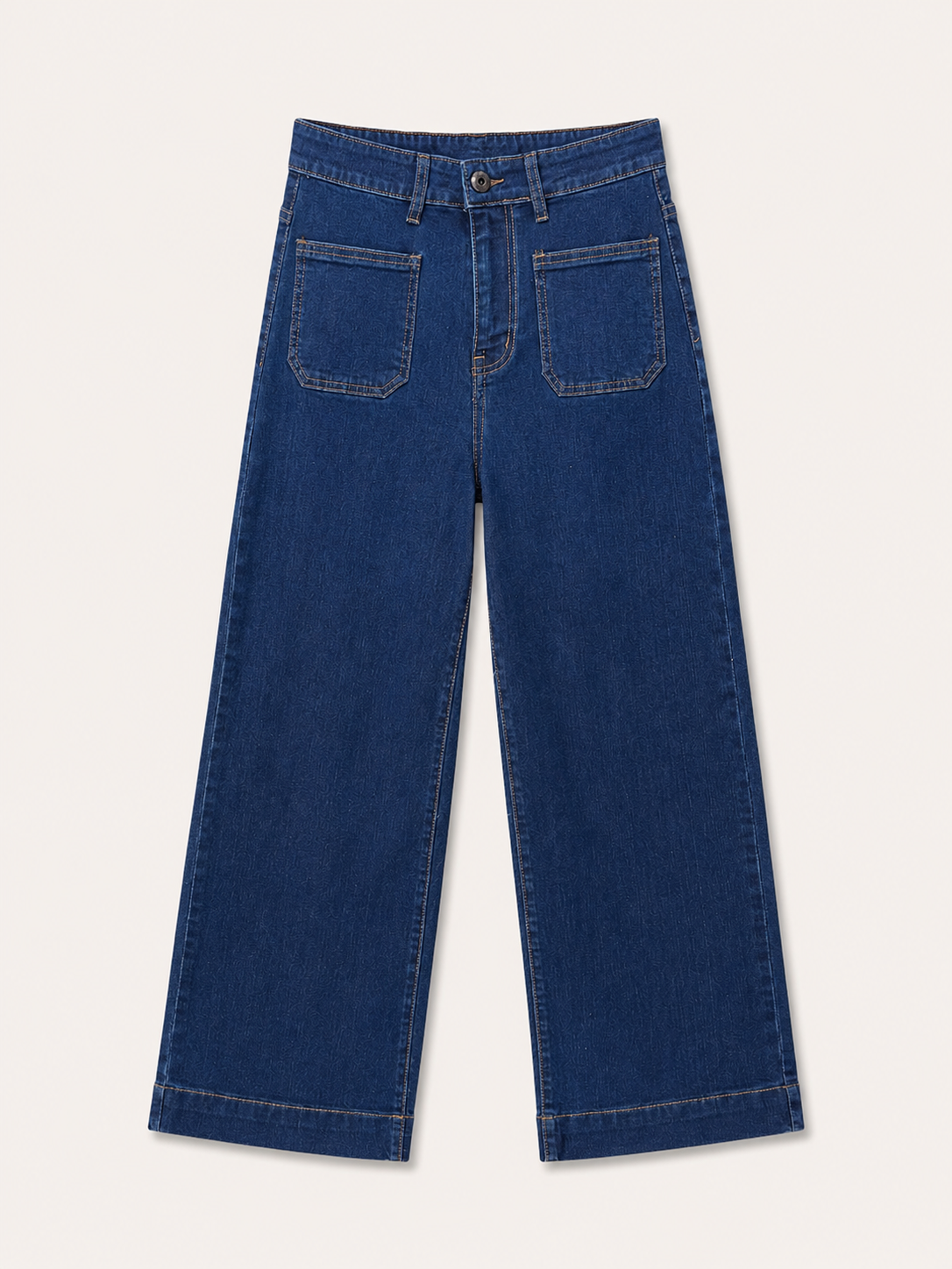 Jean Wide Leg – Poches Plaquées