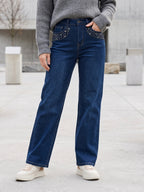 Jean Wide Leg – Perles & Diamants
