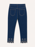 Jean Coupe 7/8ème – Broderie Bas de Jambe