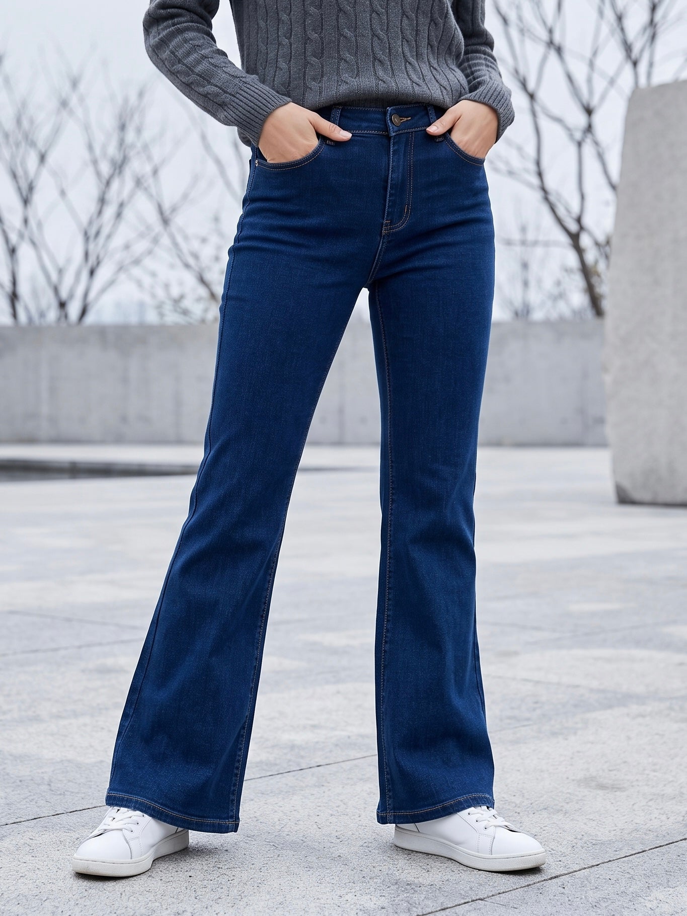 Jean Flare Fit – Bleu Stone