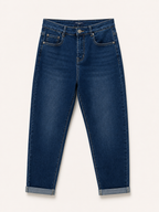 Jean Mom Fit – Bleu Délavé