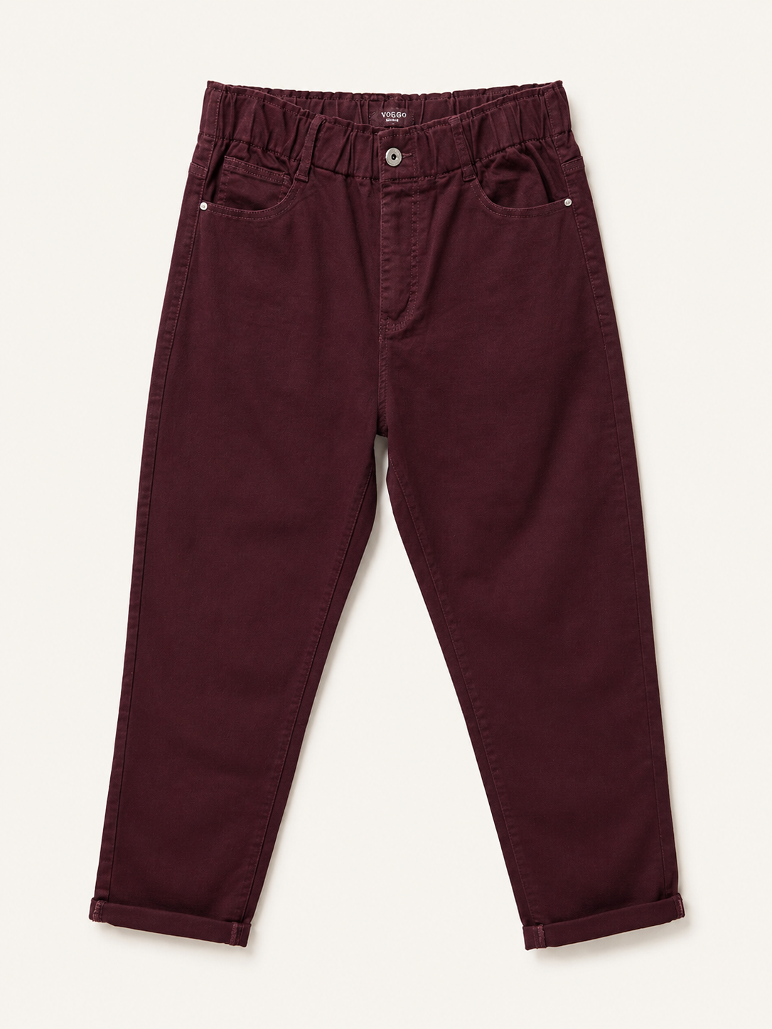 Pantalon Mom Fit – Grande Taille – Ceinture Élastiquée