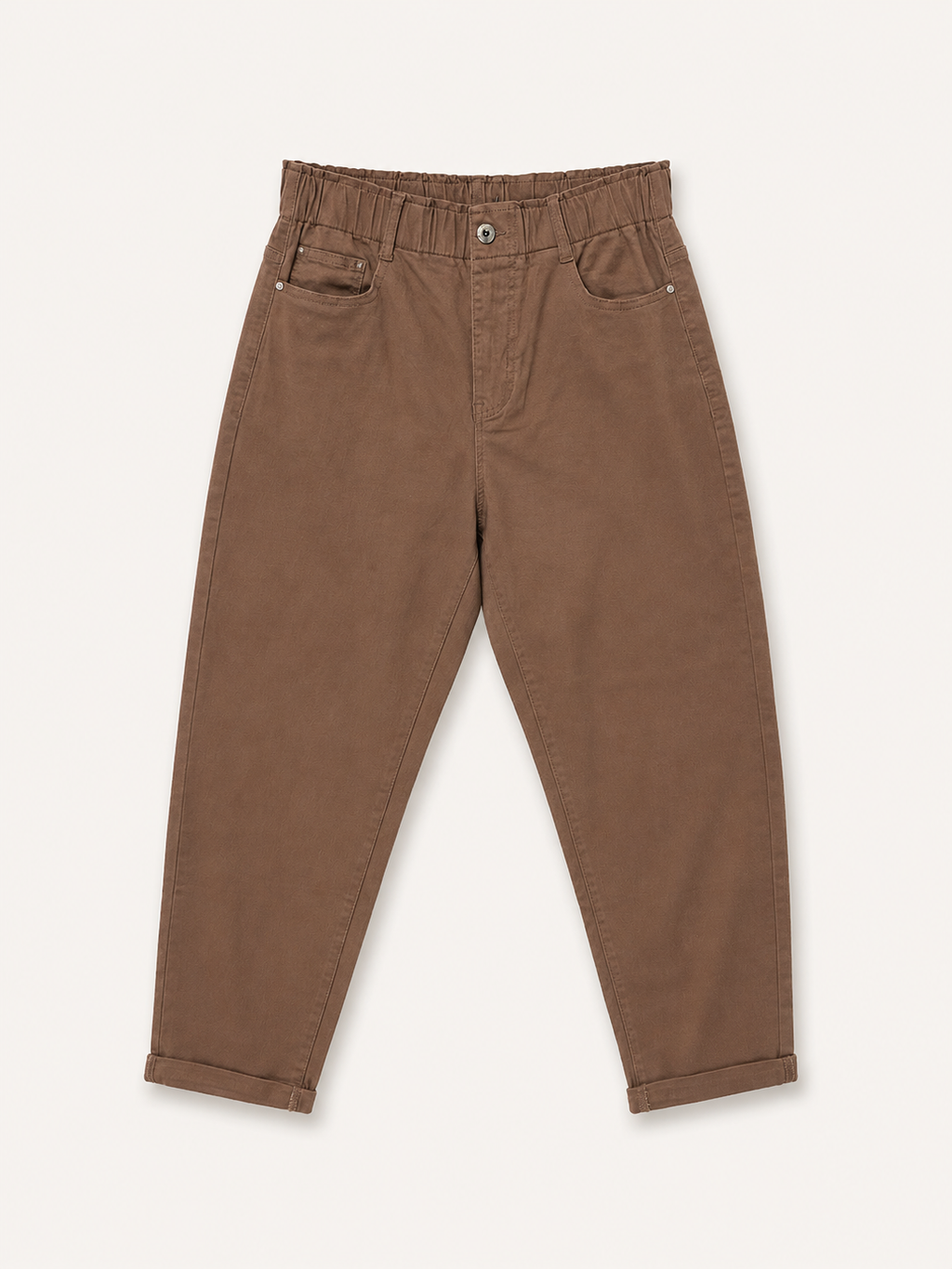 Pantalon Mom Fit – Grande Taille – Ceinture Élastiquée