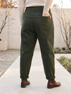 Pantalon Mom Fit – Grande Taille – Ceinture Élastiquée
