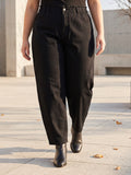 Pantalon Mom Fit – Grande Taille – Ceinture Élastiquée