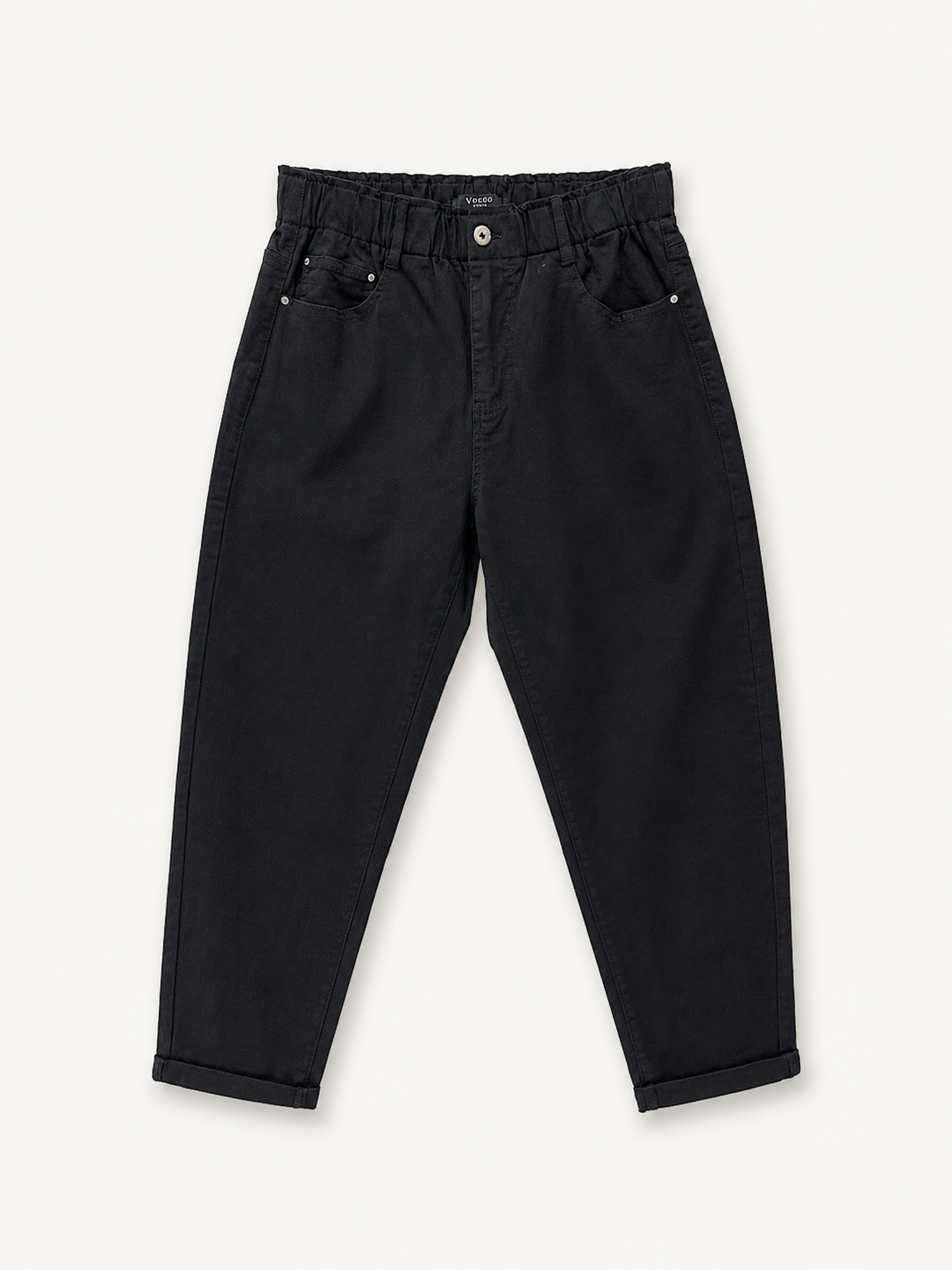 Pantalon Mom Fit – Grande Taille – Ceinture Élastiquée