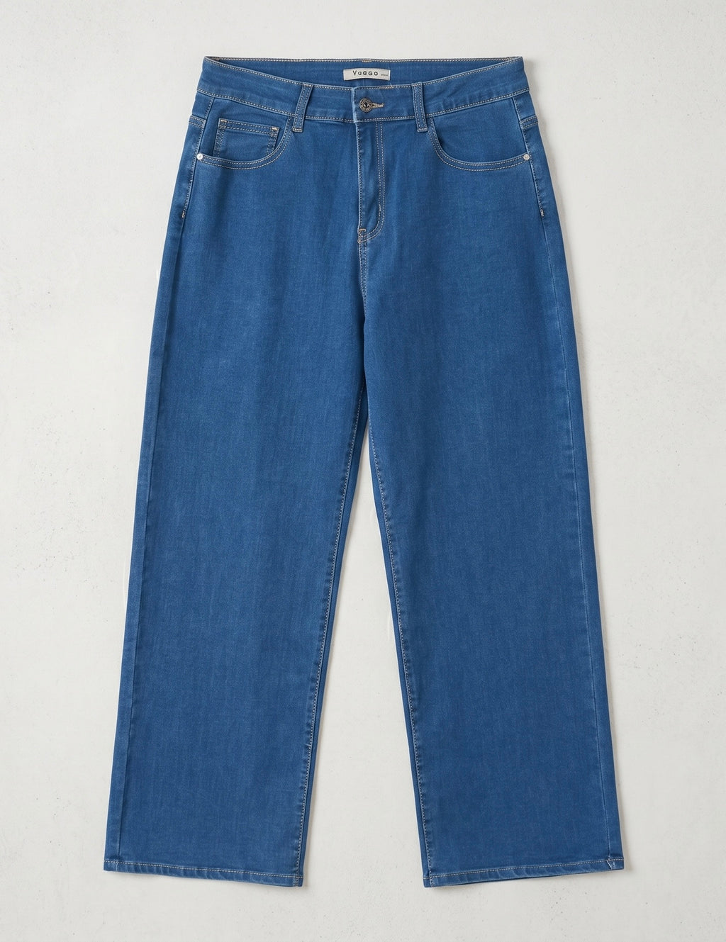Jean Wide Leg – Grande Taille – Classique Bleu Denim