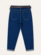 Jean Mom Fit – Grande Taille – Ceinture Assortie