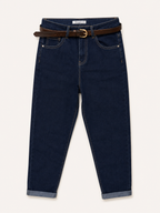 Jean Mom Fit – Grande Taille – Ceinture Assortie