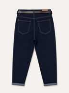 Jean Mom Fit – Grande Taille – Ceinture Assortie