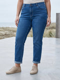 Jean Mom Fit – Grande Taille – Classique Bleu Stone