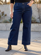 Jean Wide Leg 7/8ème – Grande Taille