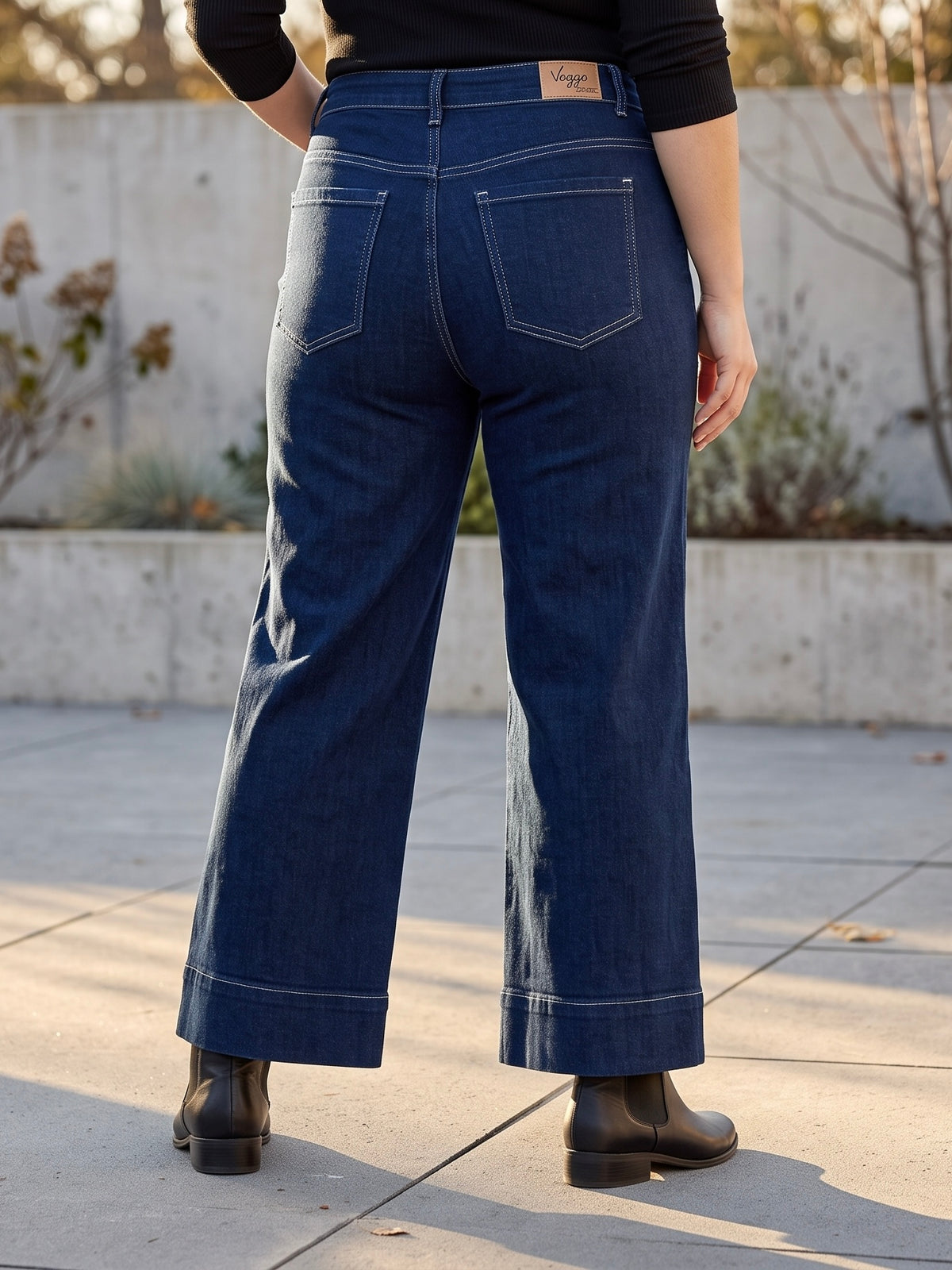 Jean Wide Leg 7/8ème – Grande Taille