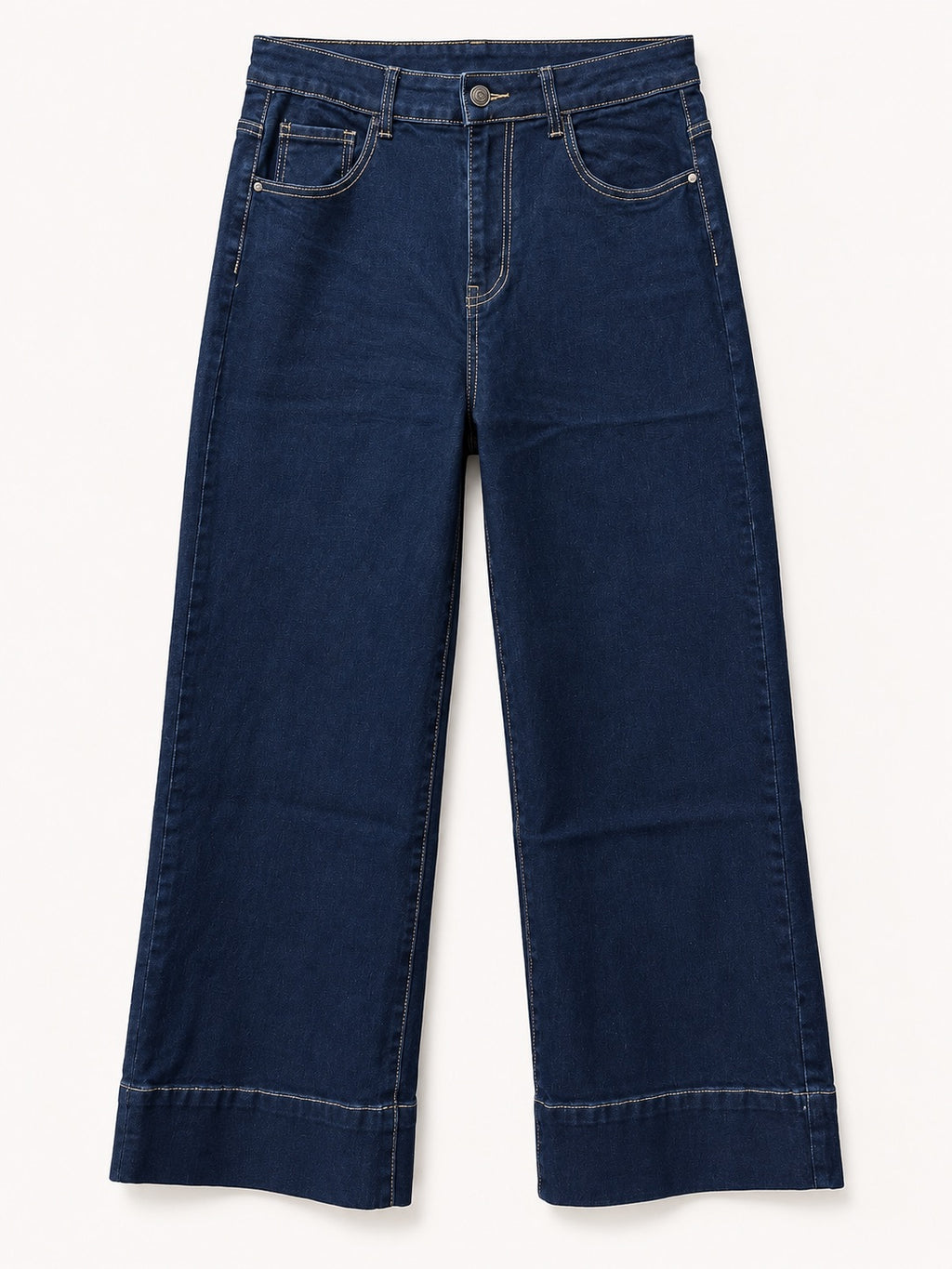 Jean Wide Leg 7/8ème – Grande Taille