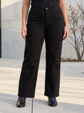 Jean Wide Leg – Grande Taille – Noir