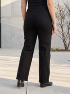 Jean Wide Leg – Grande Taille – Noir