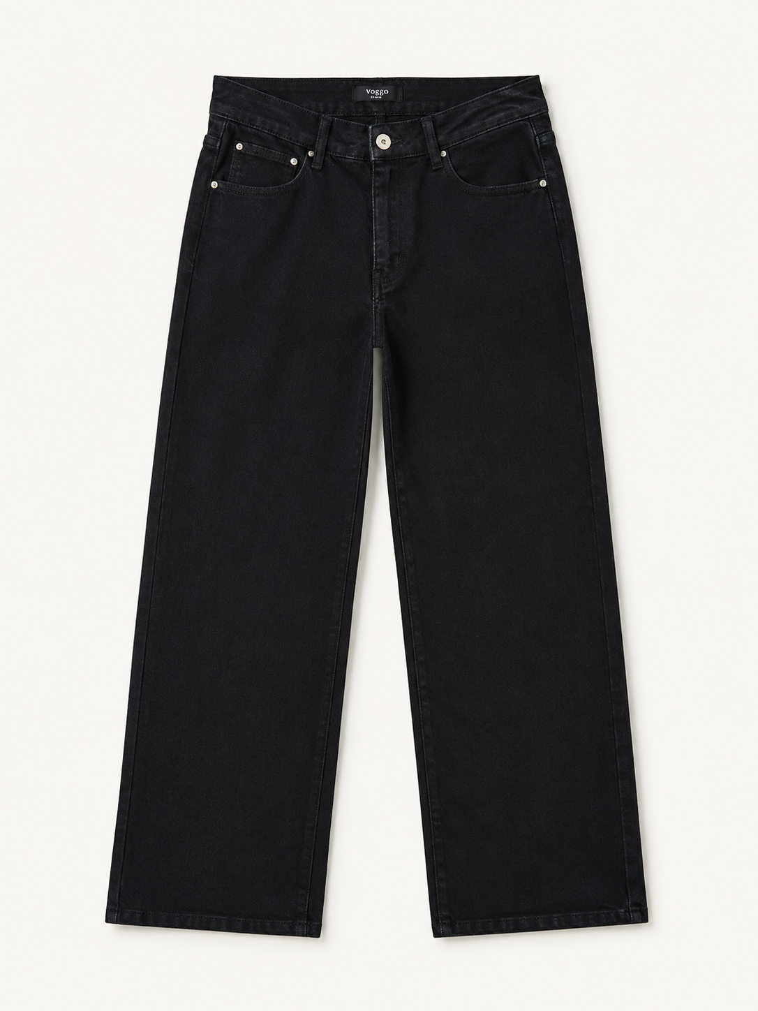 Jean Wide Leg – Grande Taille – Noir